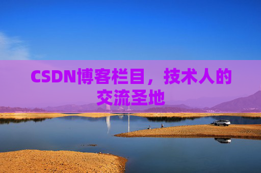 CSDN博客栏目，技术人的交流圣地
